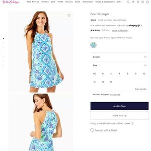 Lilly Pulitzer Pearl Romper